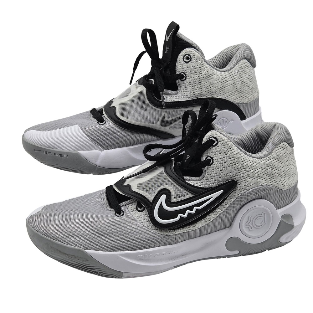 Nike KD Trey 5 X Basketball Shoes Mens 12 Grey Black Mesh lightweight DD9538-102